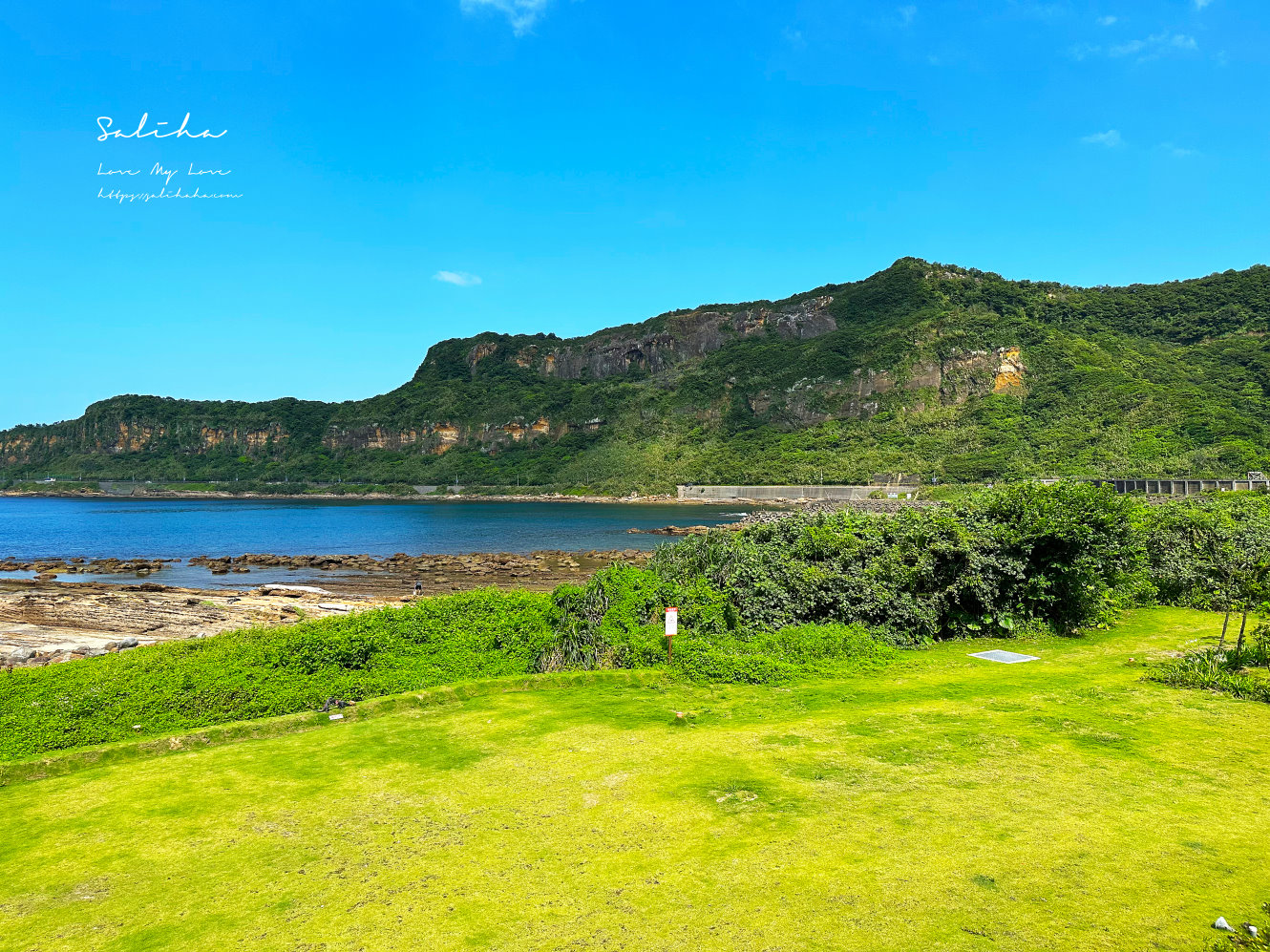萬里景觀咖啡山海芳園出門直接是大海大草皮新北海景餐廳 (2)