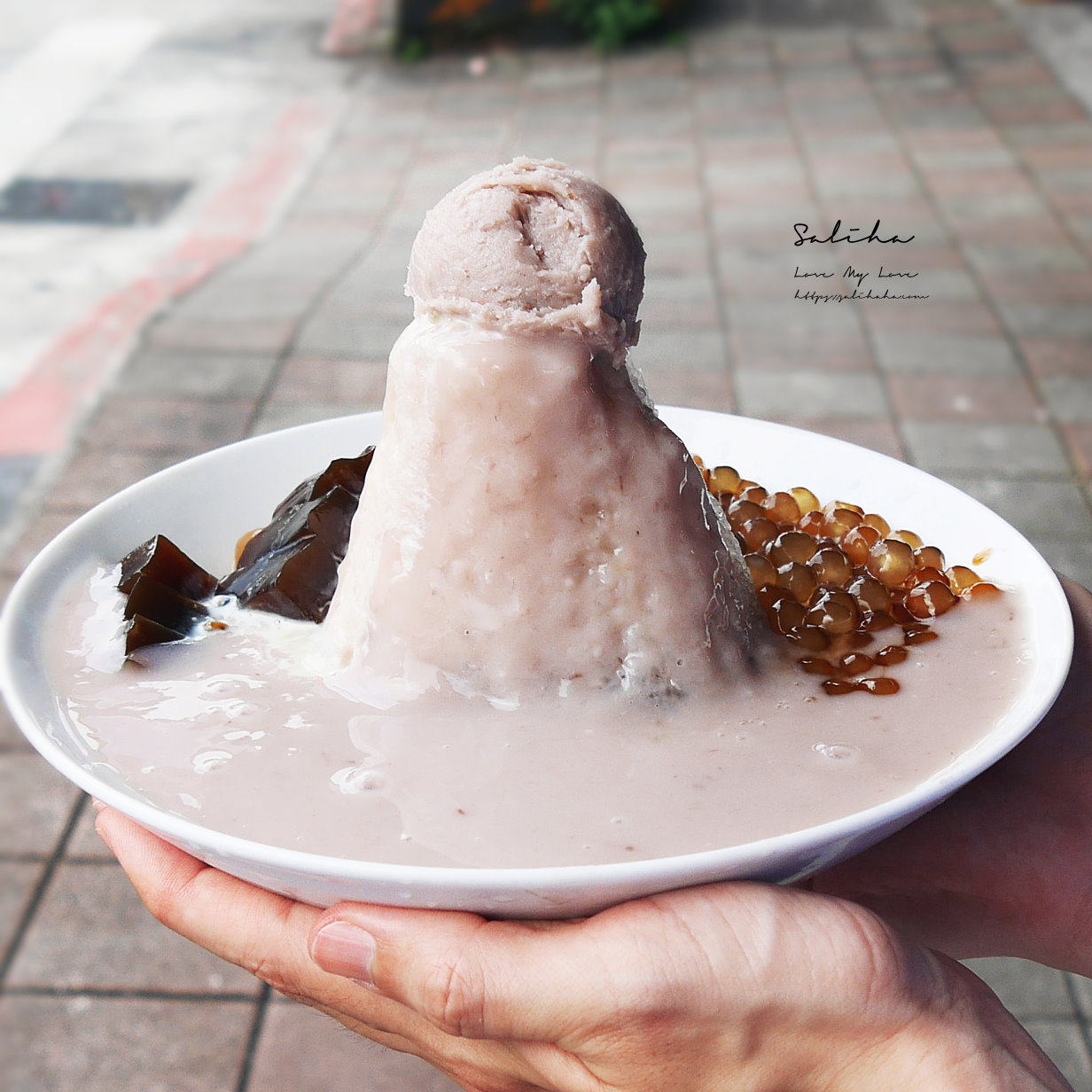 台北文山區冰店超人氣美食木柵製冰所cp值超高美味芋頭瀑布剉冰 (1)