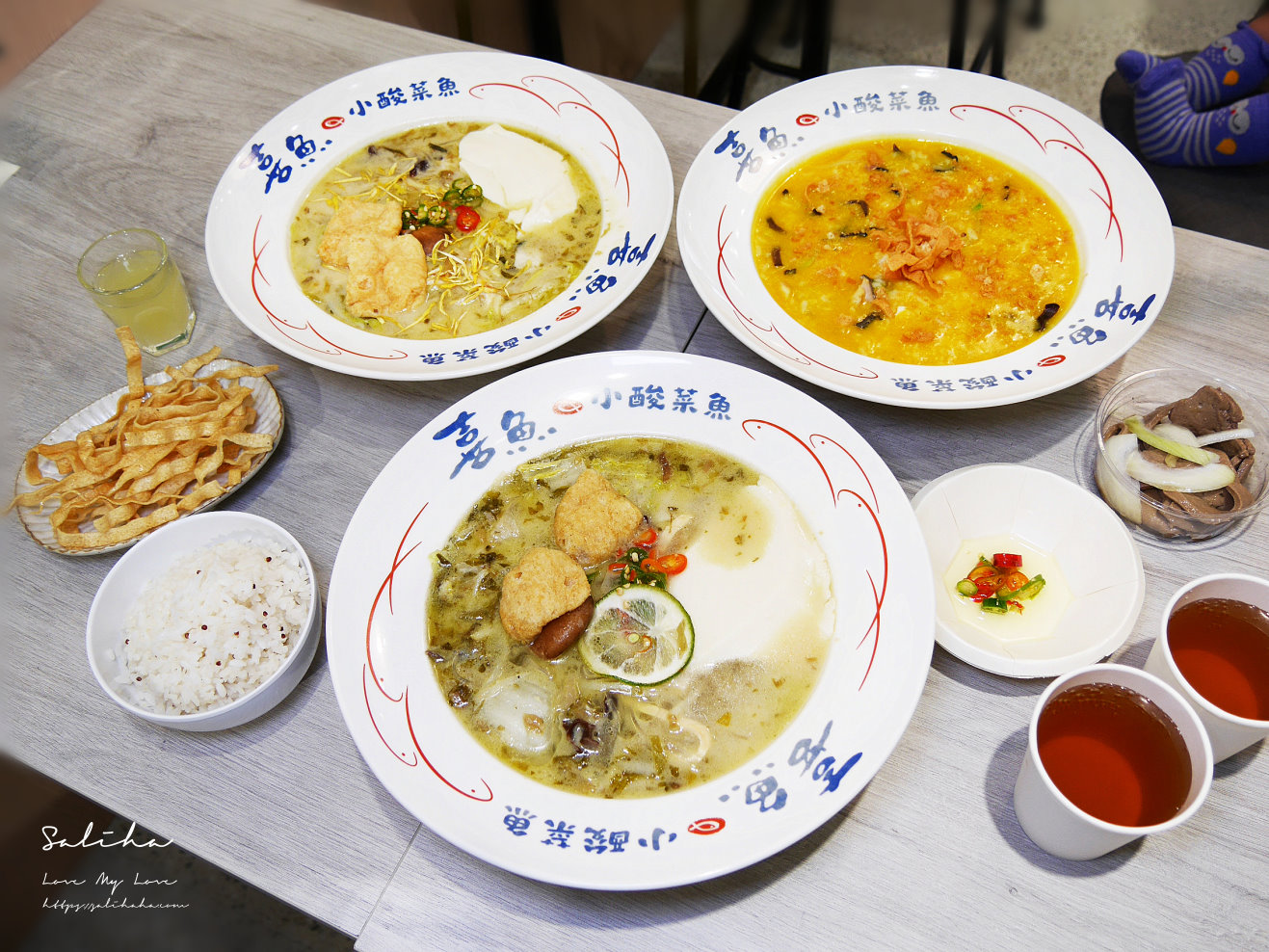 新店餐廳推薦大坪林站美食喜魚小酸菜魚飲料白飯免費吃到飽 (1)