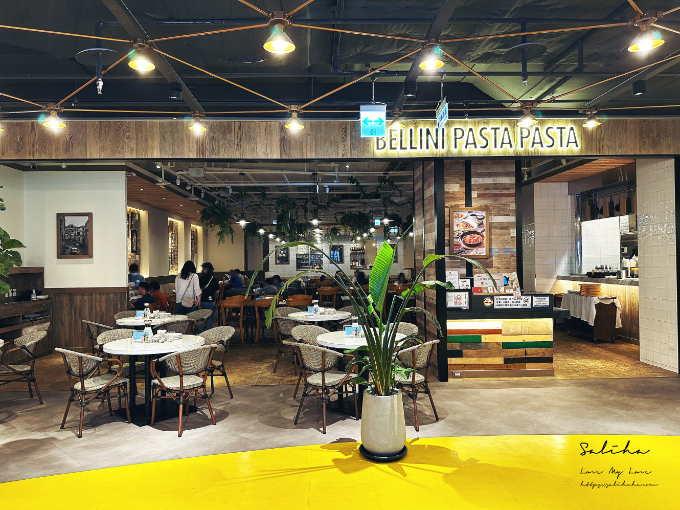 【新北】BELLINI Pasta Pasta-植物風優雅義大利麵餐廳,好吃手工窯烤披薩 - 第4張圖 Bellini pasta pasta新店裕隆城餐廳好吃披薩義大利麵 (1)