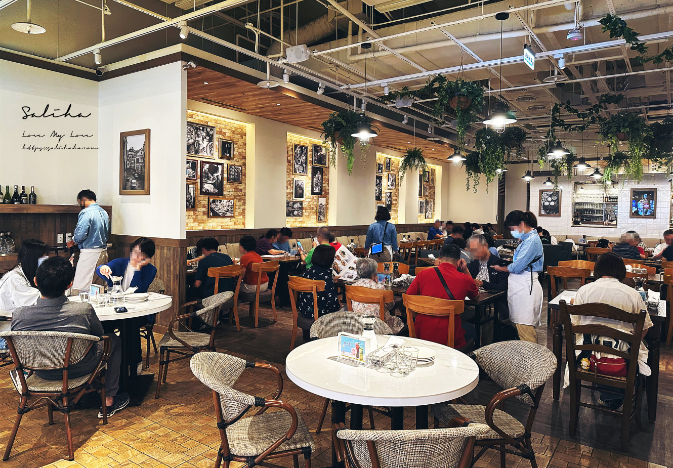 【新北】BELLINI Pasta Pasta-植物風優雅義大利麵餐廳,好吃手工窯烤披薩 - 第7張圖 Bellini pasta pasta新店裕隆城餐廳好吃披薩義大利麵 (4)