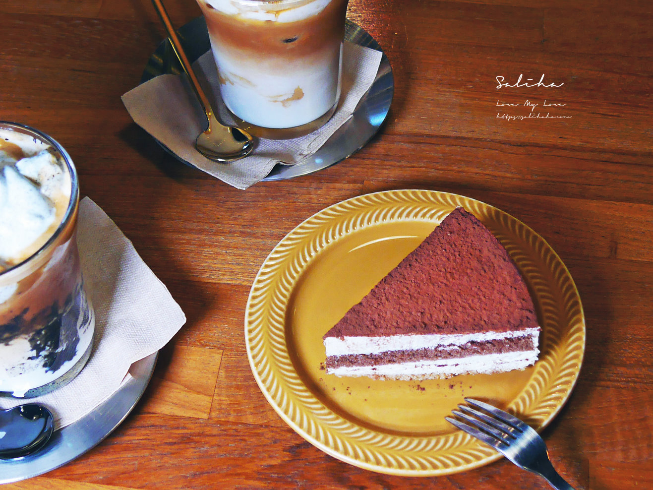 台北景美站咖啡廳英倫風優雅咖啡廳下午茶好喝芝麻奶油拿鐵