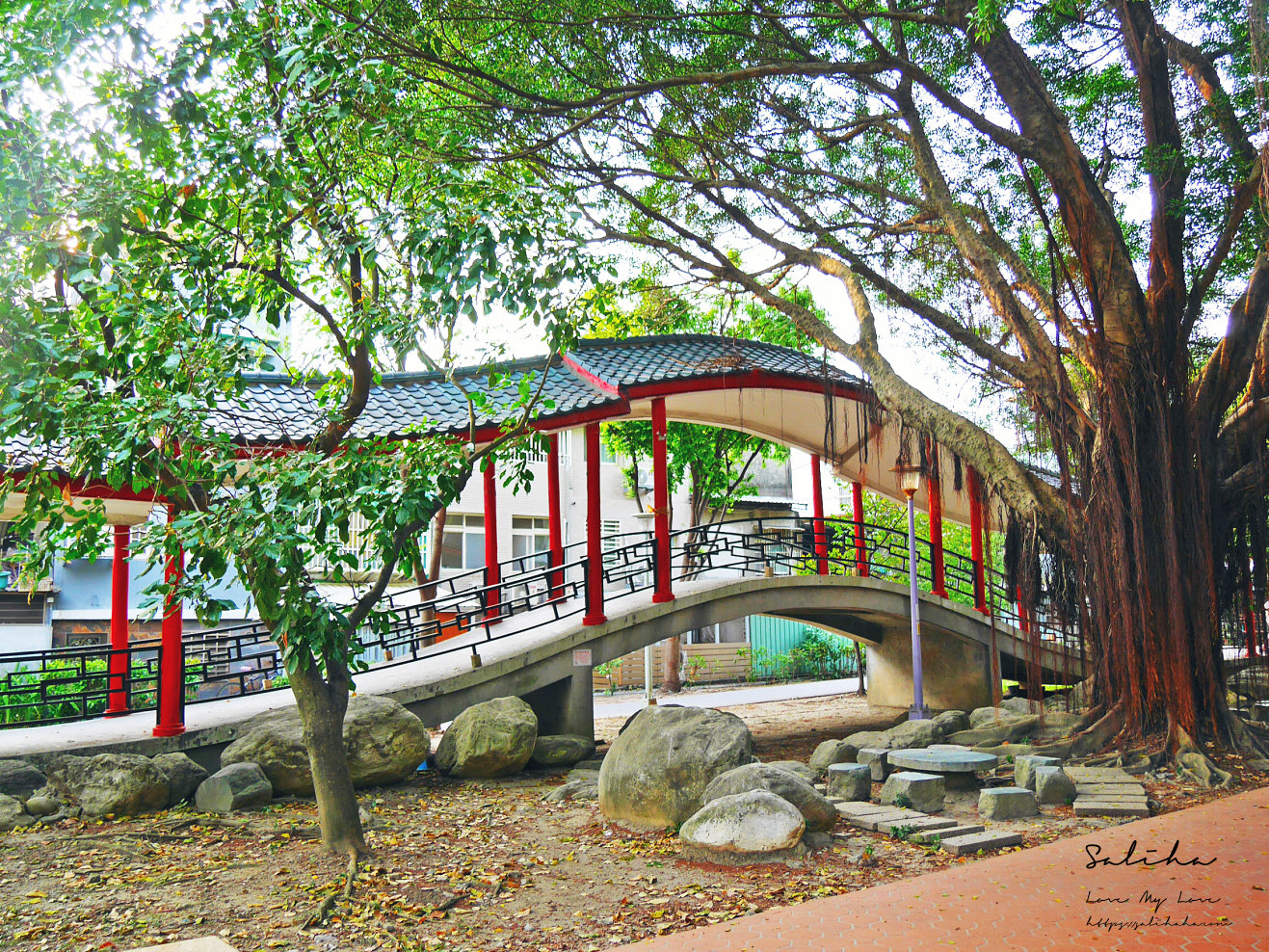 【新北】石雕公園-親子休閒好去處!巨大觀音像x兒童遊樂區x中式造景 - 第12張圖 板橋石雕公園江子翠站景點巨大觀音像及兒童遊樂區沙坑散步好地方 (3)