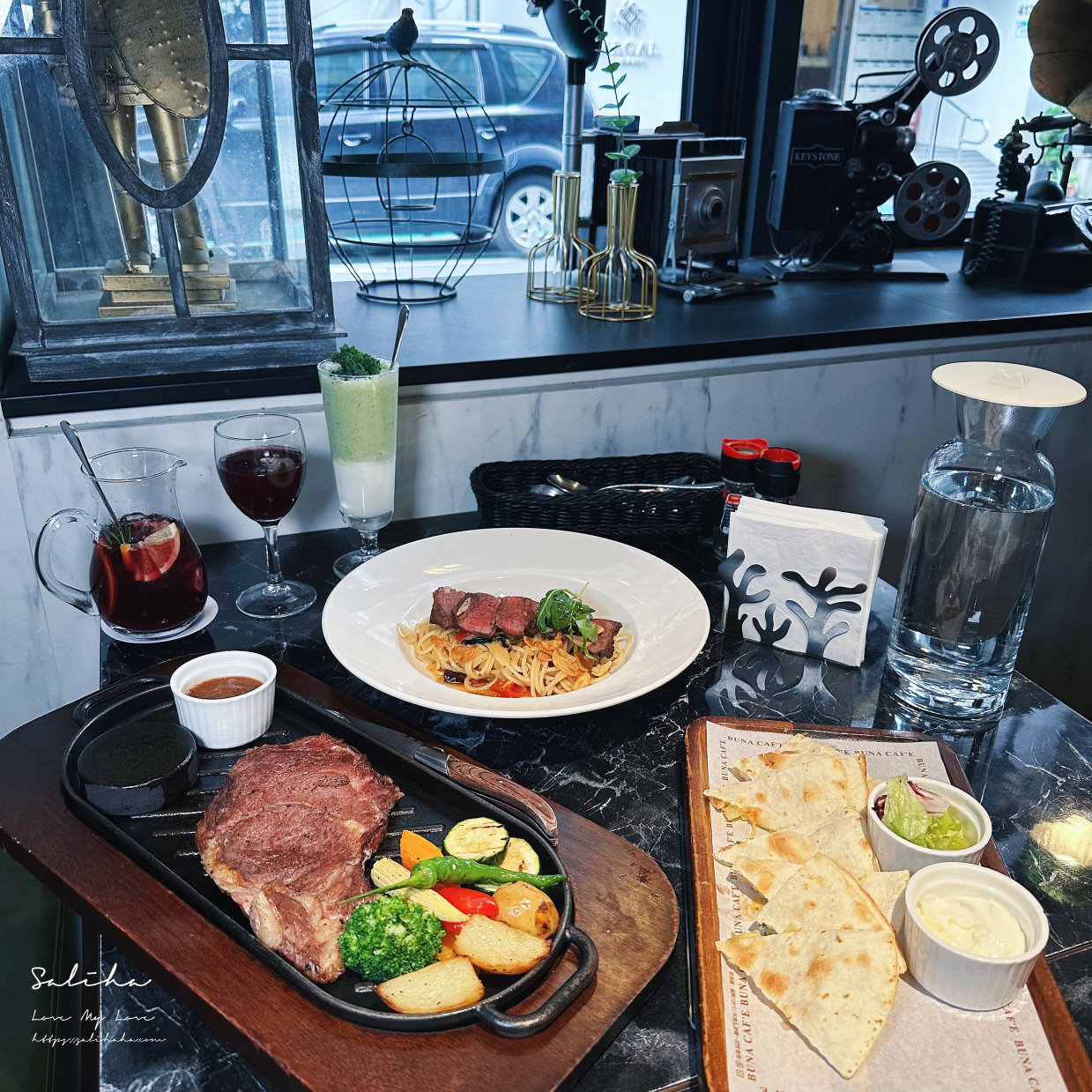 【台北】布納咖啡館-聚餐必備超人氣不限時餐廳,好吃牛排義大利麵,有壽星優惠