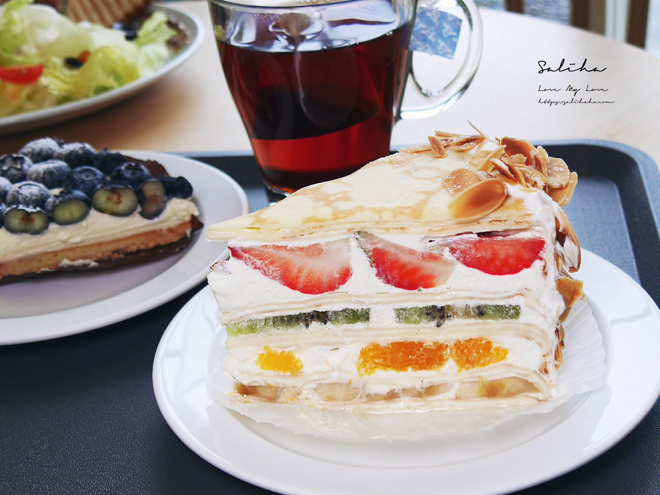 【宜蘭員山美食】食聚咖啡-洋房裡的超人氣水果千層,早午餐附飲料,菜單