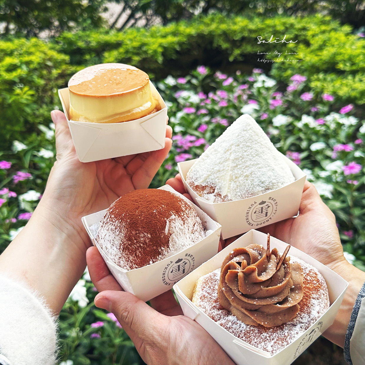 【台北車站必吃美食】雪系町-日本生甜甜圈專賣店,療癒系雪山布丁,菜單