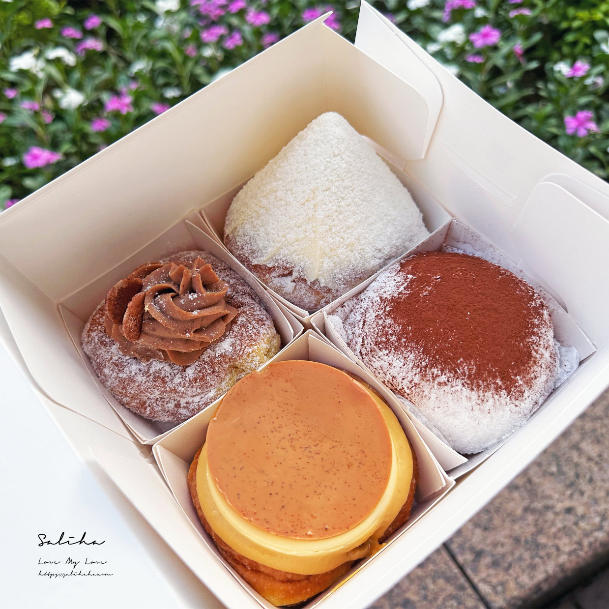 【台北車站必吃美食】雪系町-日本生甜甜圈專賣店,療癒系雪山布丁,菜單