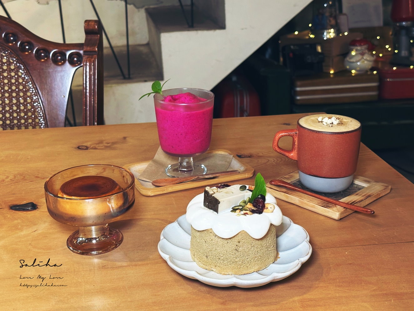 【宜蘭咖啡廳】散步Cafe Sanpo-不只是古董風老屋!與大人系布丁完美邂逅,菜單
