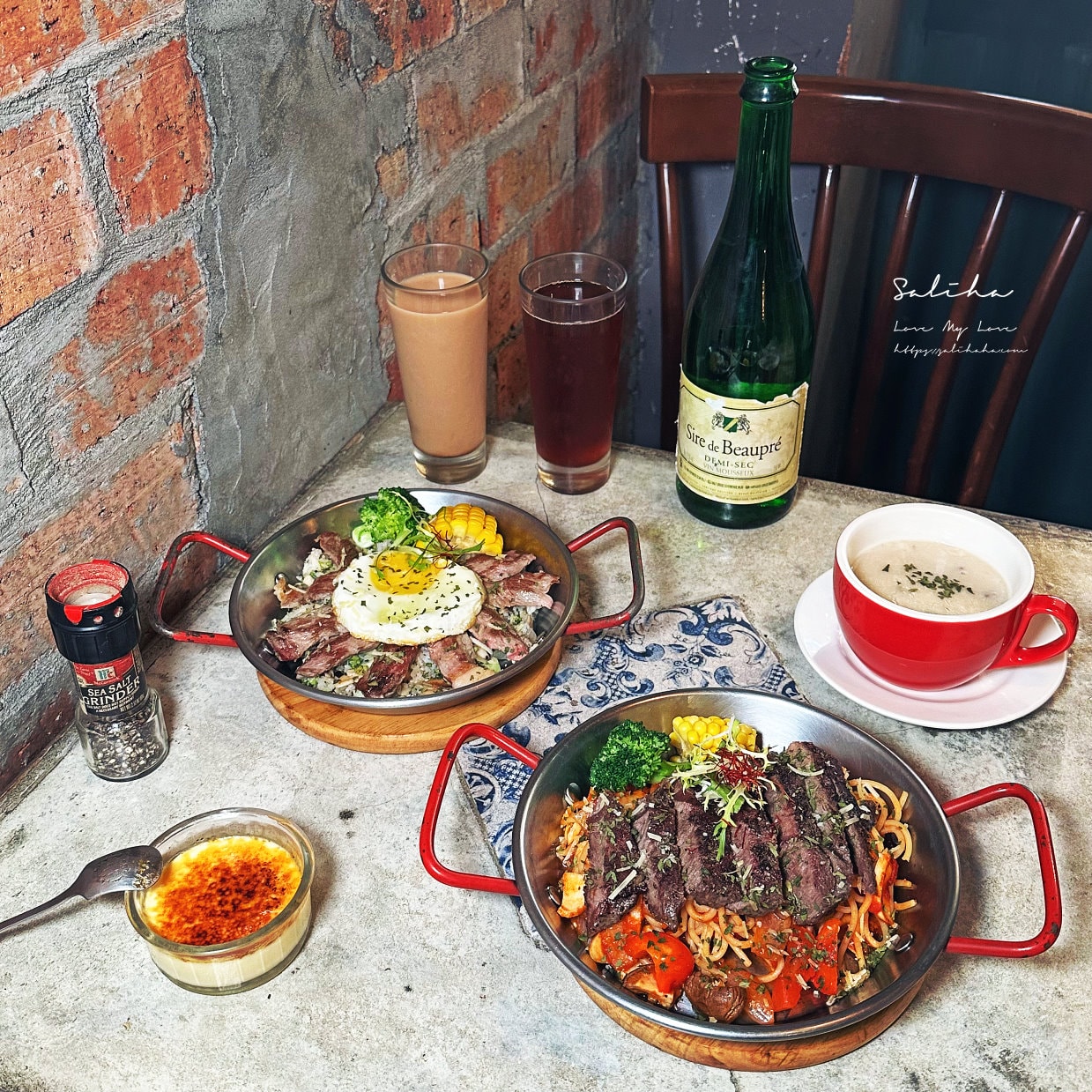 【西門町美食】盤子餐酒Piatto Bistro-強推!牛排義大利麵附飲料只要200元,隱藏版高cp值浪漫午餐,菜單
