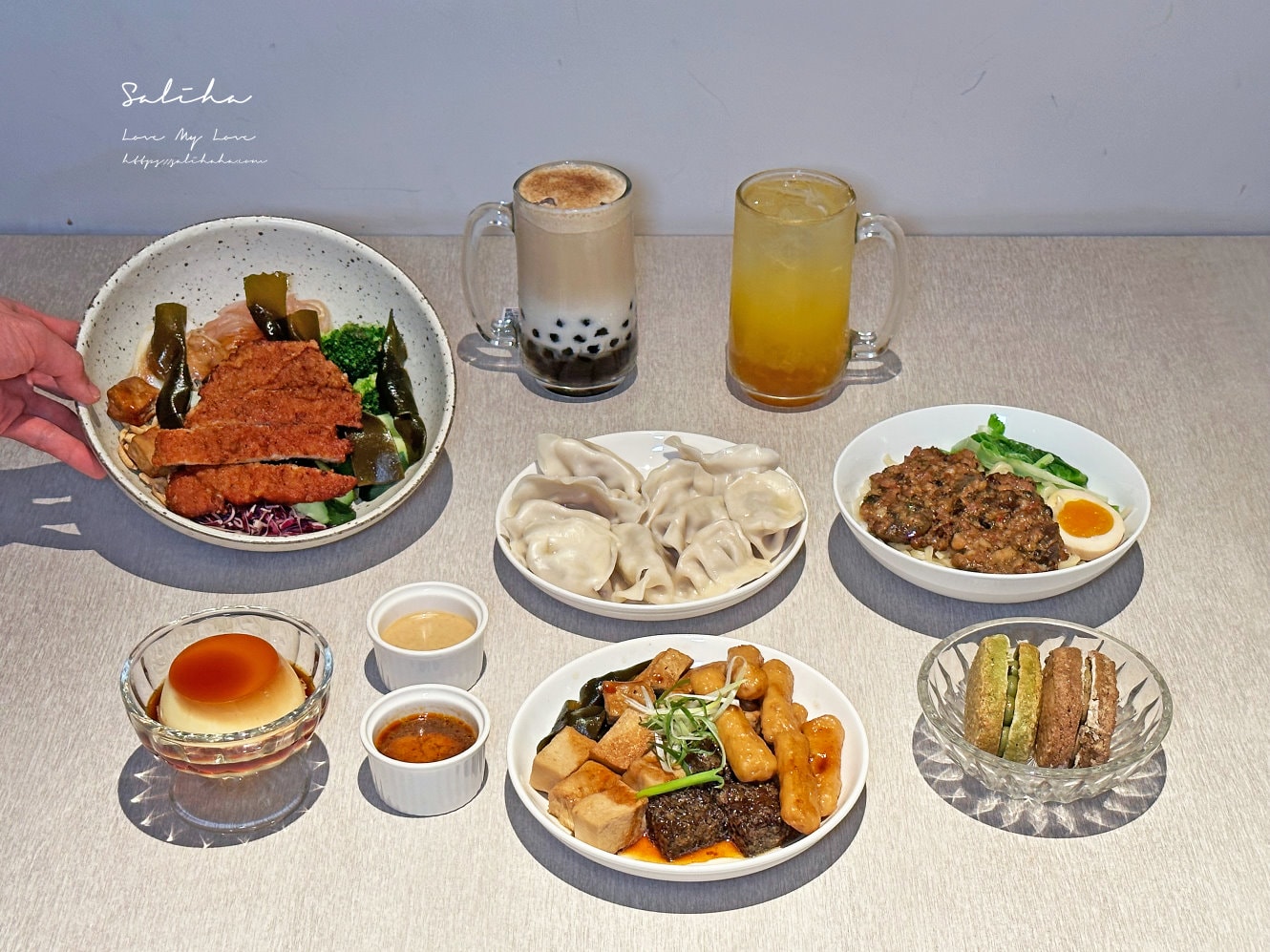 【台北不限時餐廳】玖仰茶食-50元起坐整天又有插座!韓系浪漫裡大啖台味美食,必吃布丁及台灣好茶珍奶,民權西路站美食
