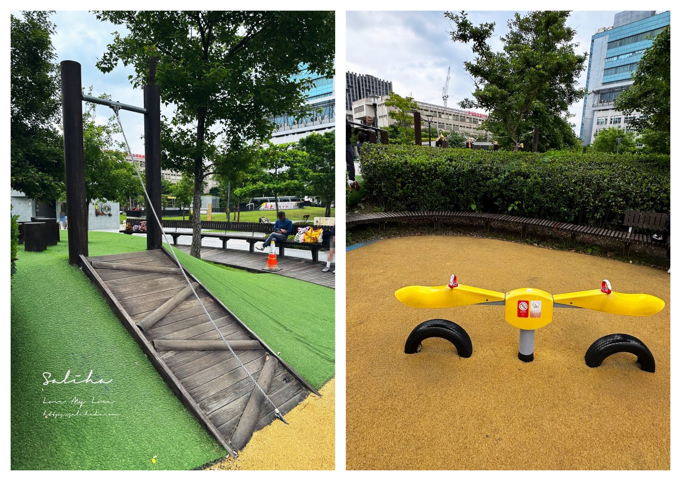 內湖景點【大港墘公園】喝完咖啡帶小孩放電！內科附近超夯共融遊戲場，學齡前也能玩
